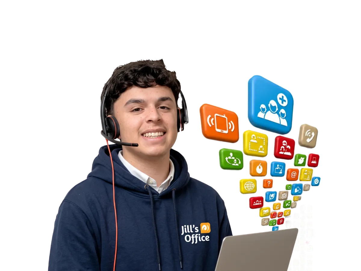 Lead Zap by Zapier routing a new lead to a live Jill's Office receptionist