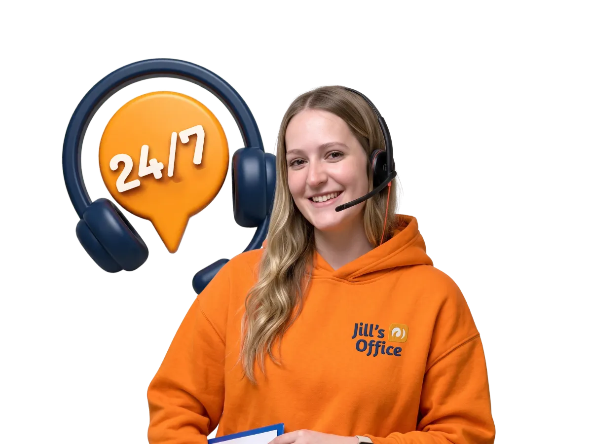 Jill's Office receptionist answering an inbound call